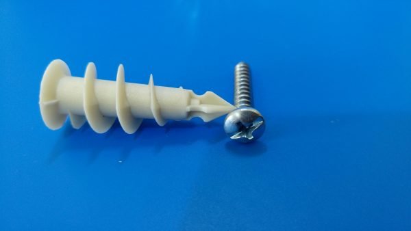 Nylon Drywall Anchor w#screw8x1"